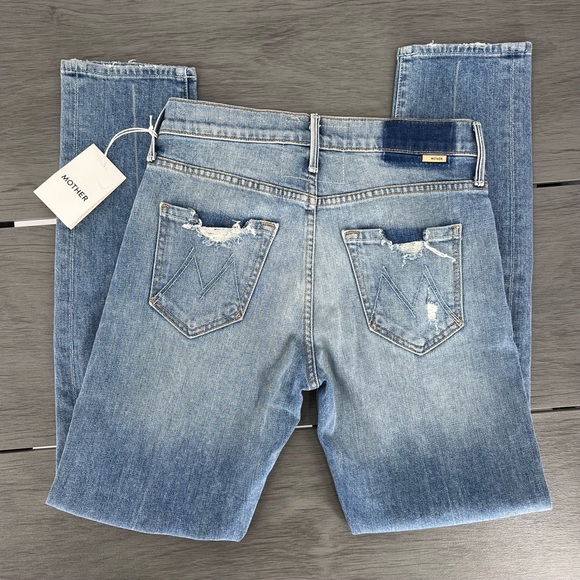 NWT MOTHER jean size 25 the stinger flood ankle light wash - Picture 10 of 11